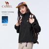 Camel Women's Stand-Up Collar Fleece Pullover