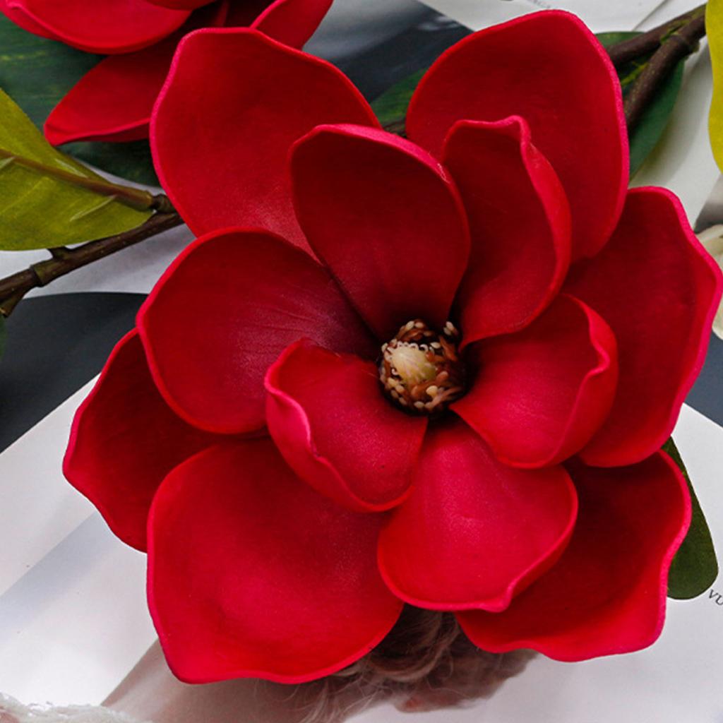 Künstlicher Yulan-Blumenstrauß mit langem Stiel, künstliches Blumenarrangement für Vase, Blumendekoration für Zuhause