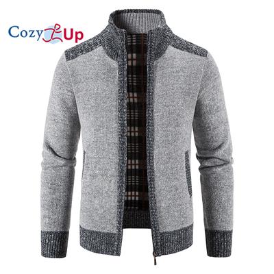 Ζακέτα με κολάρο γιακά με βελούδινο πουλόβερ με άνετο φθινόπωρο και χειμώνα