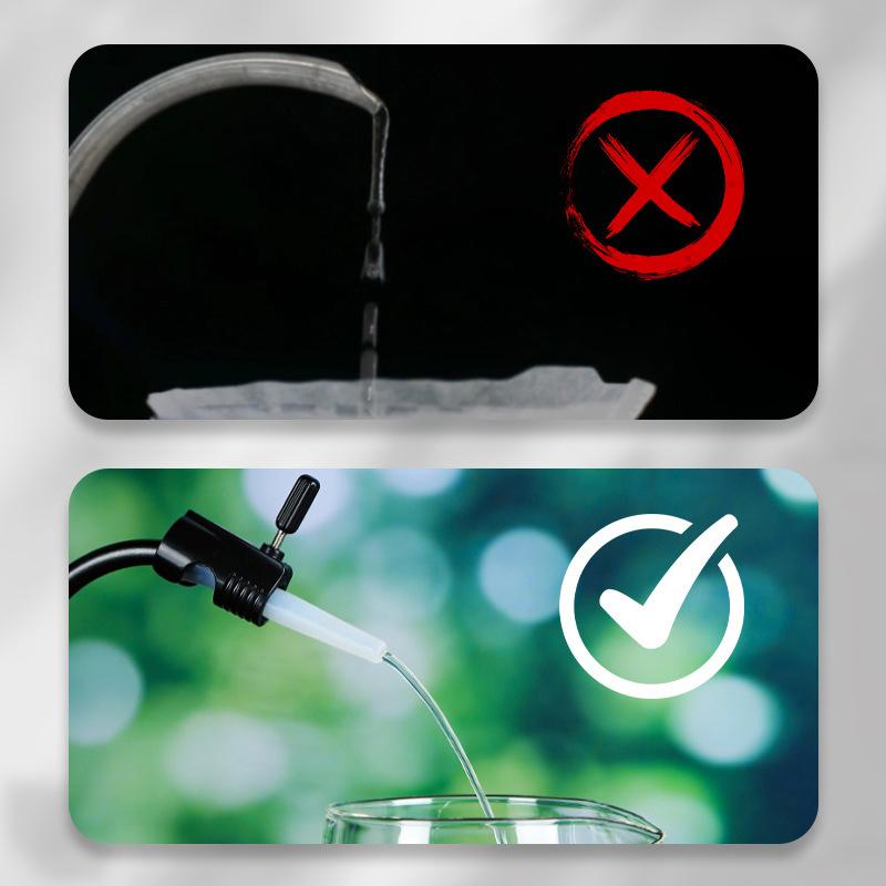 2025 Kávové a čajové nástroje Konvice na kávu Pour Over S hubičkou pro kapání Silikonová kávová konvice Ventil pro regulaci vody