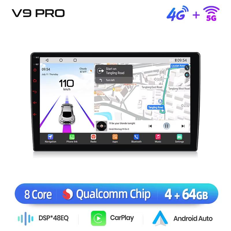Junsun Wireless CarPlay Android Auto Car Radio for Mitsubishi ASX 1 2010 - 2016 2 DIN Multimedia Stereo with Built-in Cooling Fan GPS Navigation SW