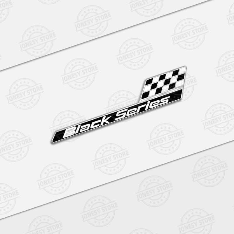 Auto Metal Black Series Logo 3D Badge Lettering Decals Trunk Sticker For W204 W205 W126 W176 W212 C63 E63 S63 Car Styling