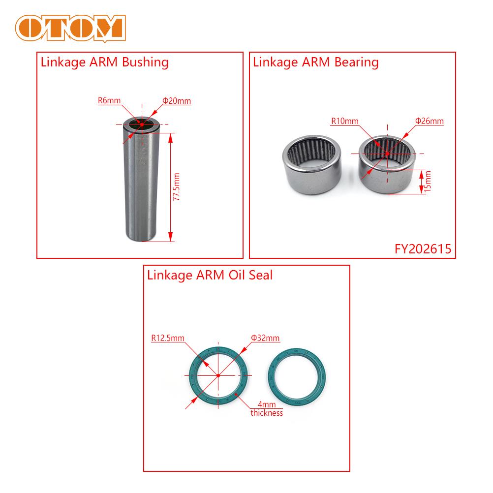 OTOM Motorcycle Linkage ARM Triangle Lever Accessories Bearing Oil Seal Bushing For HONDA CR125 CR250 CRF250R CRF450R CRF450X