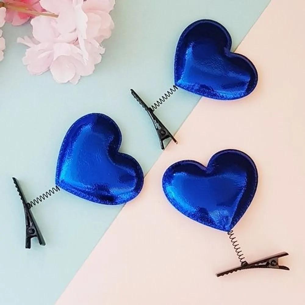 10 Blue Heart Hairpins Spring Pins Group Events Amusement Parks Concerts Sports Days