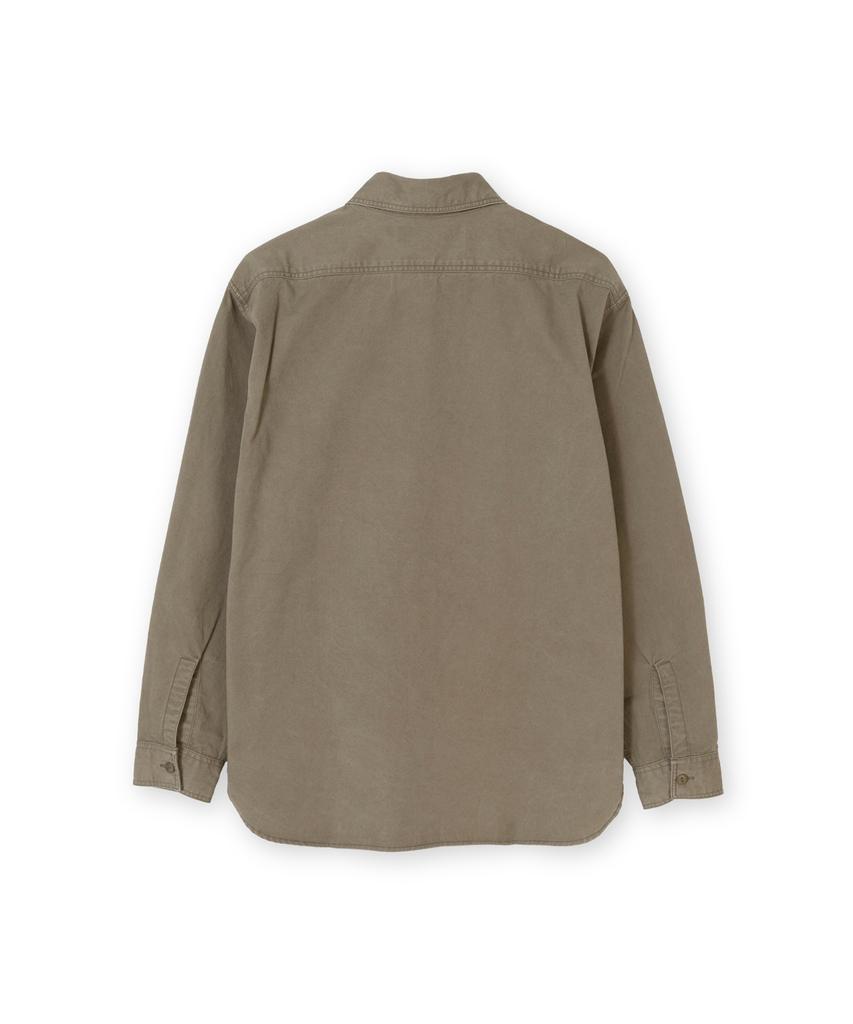 Beulaunyadeu W Washed Work Shirt, Dark Beige