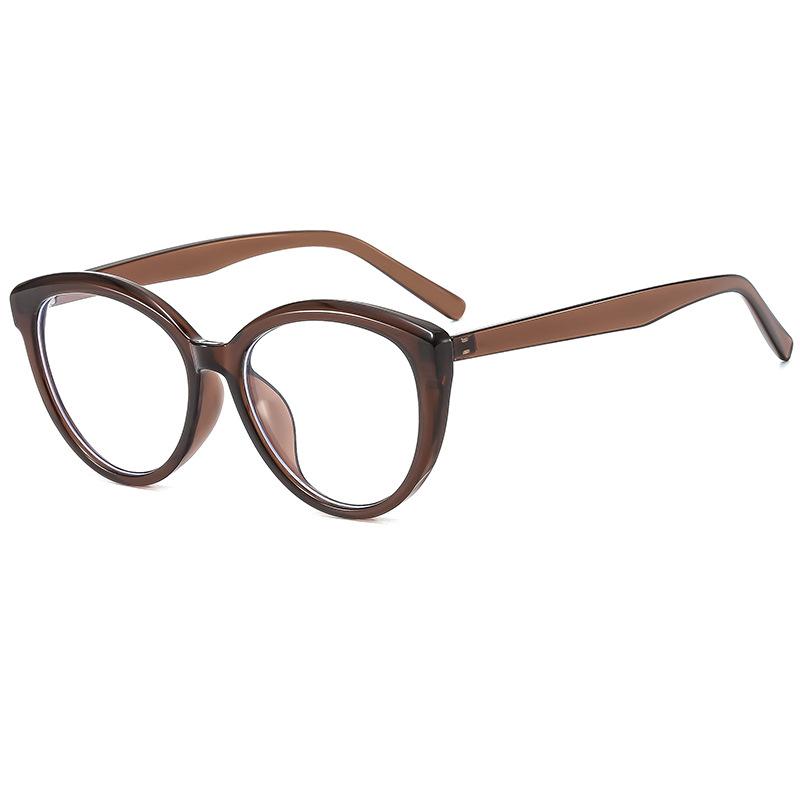 Retro sunshade sunglasses women's trendy round face thin cat eye glasses fashion street shot high-end European and American sunglasses