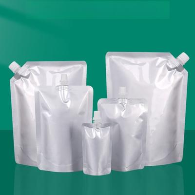 Aluminum Foil Suction Nozzle Bag Milk Self Standing Sealed Bags Fruit Juice Disposable Beverage Packaging Pouch Explosion-proof Wrapping Pouch