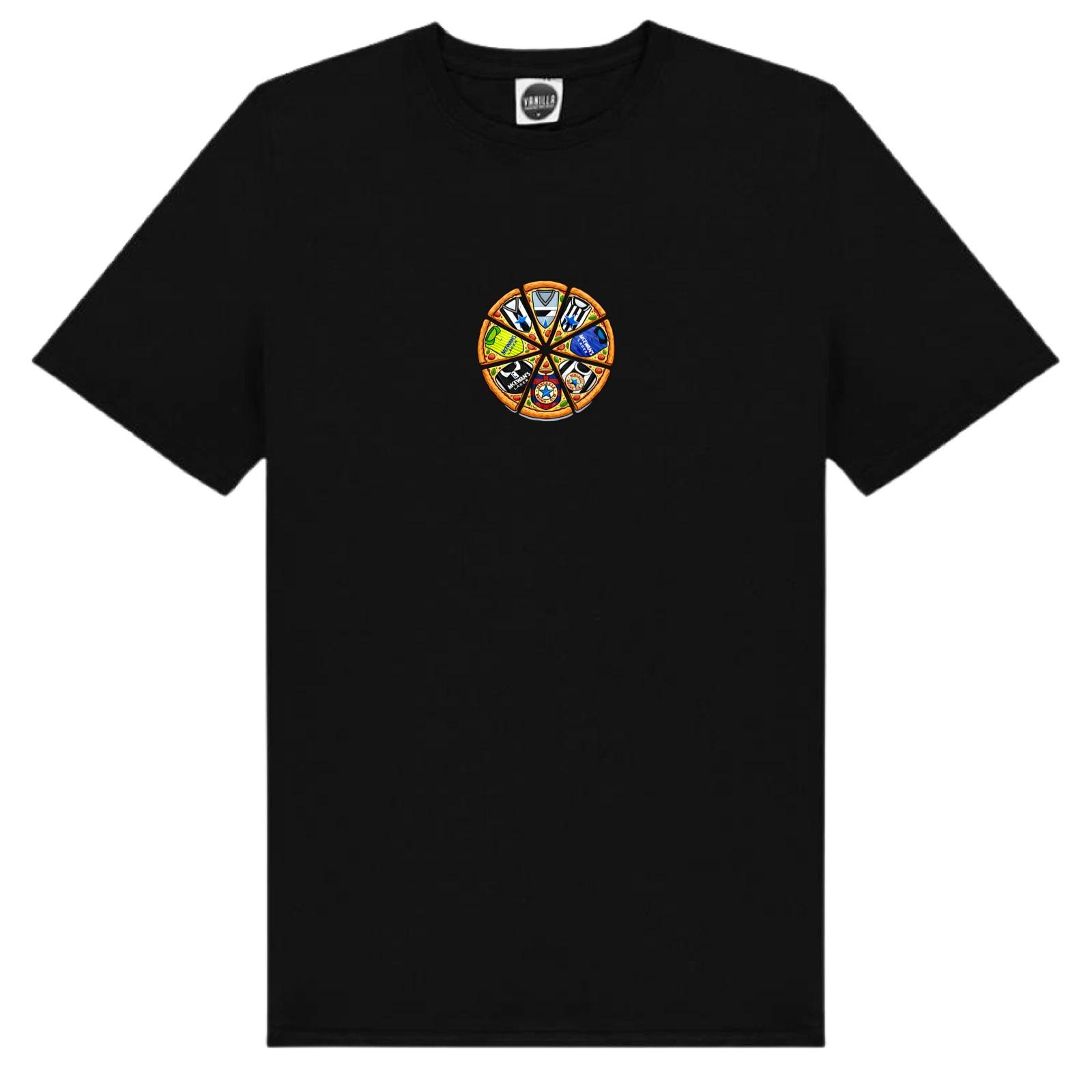 Newcastle United Pizza Shirts Of The Past Premium Cotton Unisex Adult T-Shirt L