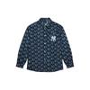 New MLB New York Yankees Denim Jacket Unisex Dark Marine Blue 3ADRM0734-50NYD