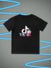Round Neck Printed Pattern Pullover Short Sleeve Kids Tops TikTok