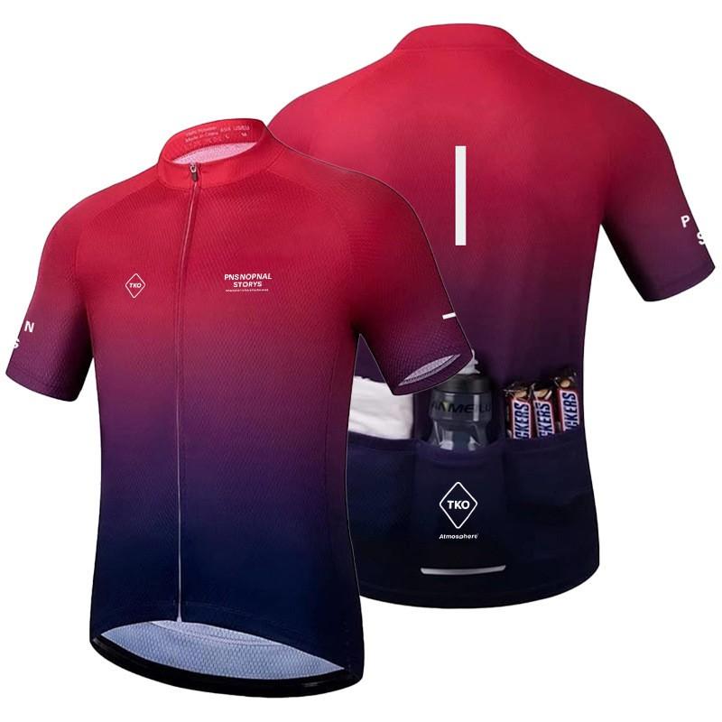 Men Women Cycling Jersey Set Short Sleeve Bike Apparel Quick Dry Milk Silk Riding Outfit