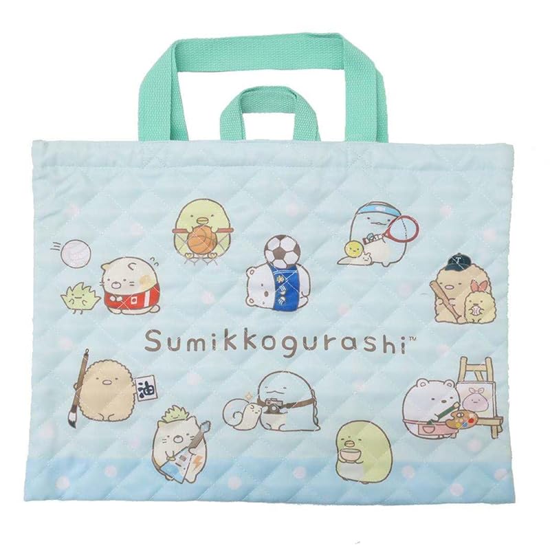 

Sumikkogurashi handbag tote quilt lesson bag mint