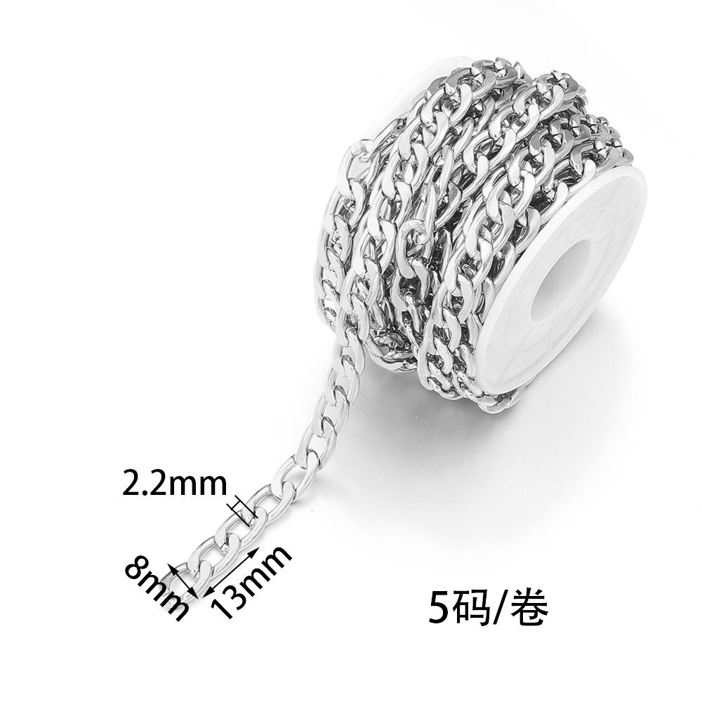 5yards/lot Aluminum Twisted Chains High Quality NK Extension Link Chains For Jewelry Making DIY Bracelet Necklace Connectors