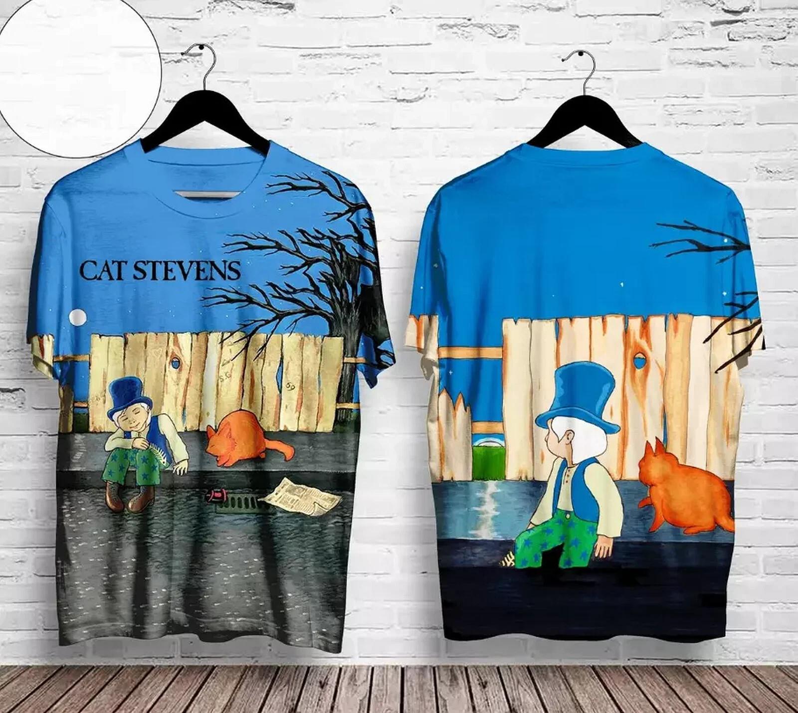 Cat Stevens Teaser And The Firecat Album Cover Style 1 AOP 3D T-shirt Unisex L