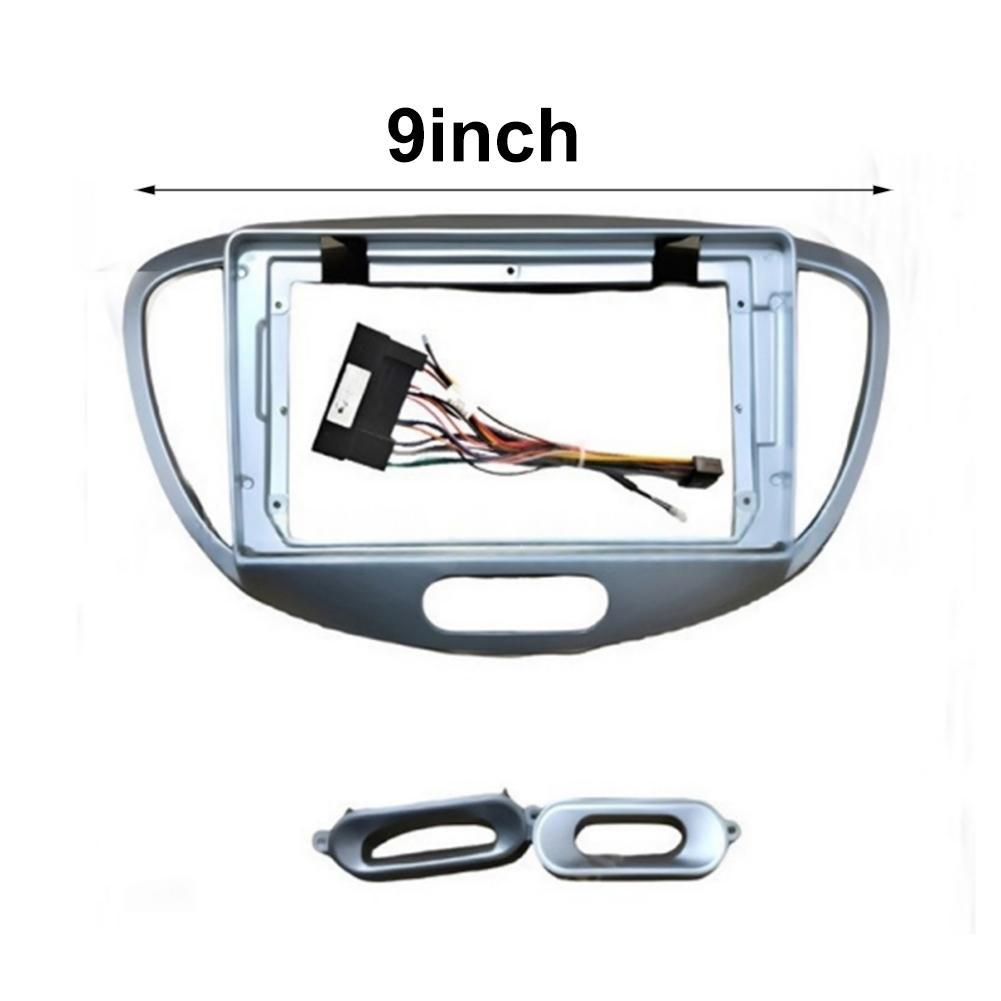 For Dash Mounting Kit for 2DIN Stereo with Wiring Harness Fit For Hyundai i10 2007 2008 2009 2010 2011 2012 2013