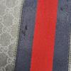 [Pre-Owned] Signature Logo Stripe Web Zipper Canvas Clutch - Very Good #XN4RTF