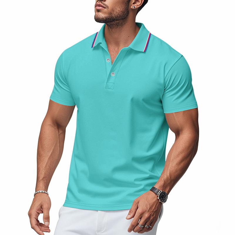 Summer Hot Selling Men's Polo Shirts Casual Quick Dry Short Sleeve T-shirt Men