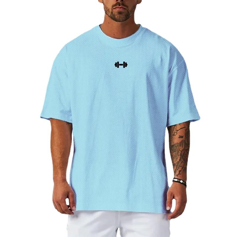Muscleguys Men's Breathable Running Quick-drying Half Sleeve T-shirt Large Size Tops