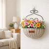 Wear-resistant Hanging Flower Basket Wall Mounted Decorative Plant Basket Wall Planter  Home Decor