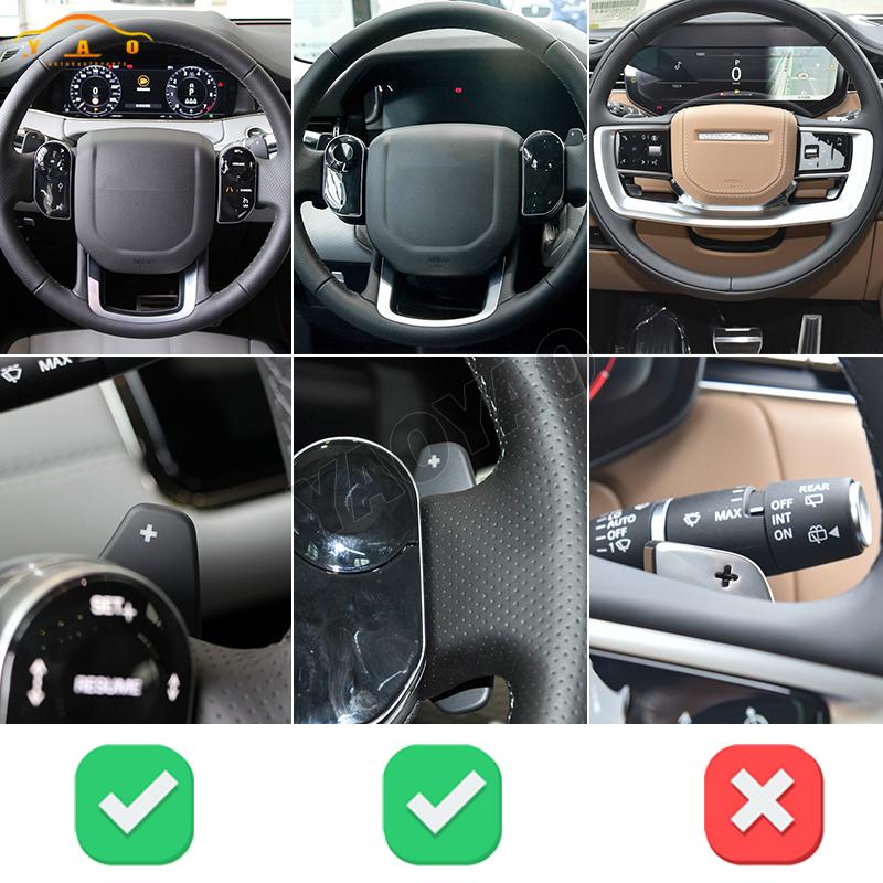 2Pcs Car Steering Wheel Paddle Shift DSG Extension For Jaguar XF XE XJ F-PACE F-TYPE X760 X250 X260  For Land Range Rover