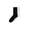 Dot Solid Socks 2-Pack_Navy
