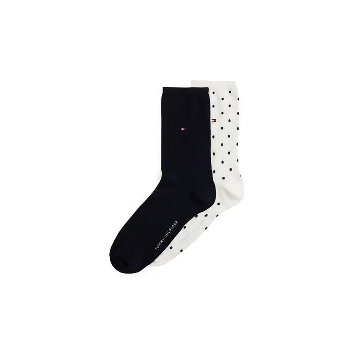 Dot Solid Socks 2-Pack_Navy