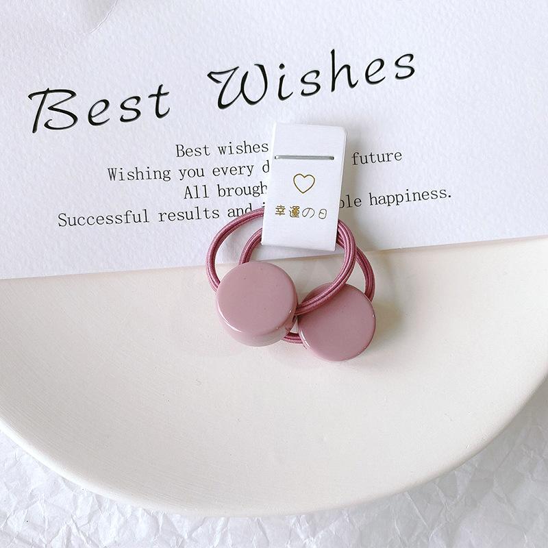 2 יחידות להקות שיער אלסטיות לתינוקות בנות צבע סוכריות טבעת שיער חבל שיער ילדים כיסוי ראש ילדים פעוט אביזרים