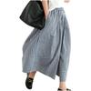 Damen Frühling Hohe Taille Lässig Weite Hose Elegant Kariert Weitbein Hose Rock