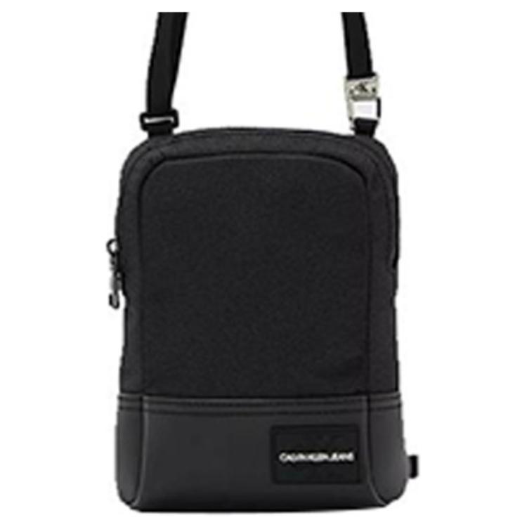 Calvin Klein Letter Logo Zipper Messenger Bag Men Shoulder Bag Black K50K507599BDS Black