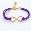 Fashion Symbol 8 Word Leather Rope Bracelet Personality Universal Bracelet Jewelry CLE