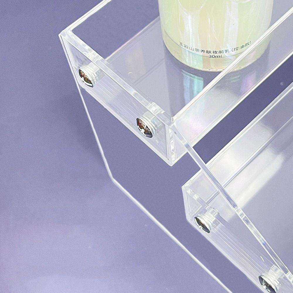 3/4/5 Tier Desktop Display  Risers Stand Clear Makeup Shelves Collection Display Stand  Tabletop