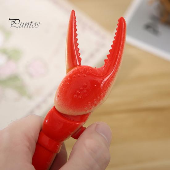 1/3Pcs Ballpoint Pen Adorable Lobster Claw Shape Gel Pen Comfortable Grip Smooth Writing Student Pen for School Home