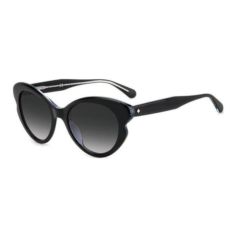 Kate Spade Temple decoration acetate cat eye sunglasses women s black ELINA-G-S-807F39O