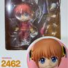 Cute Chibi Nendoroid Gintama 2462 Kagura 2420 Gintoki 2458 Shinpachi Action Figure Anime Articulated Doll Toy Collect Model Gift