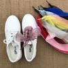 1Pair 110cm Fashion Organza Ribbon Sport Shoes Trainers Bowknot Solid Flat Shoelaces Sport Casual Laces Women Cordones Zapatilla