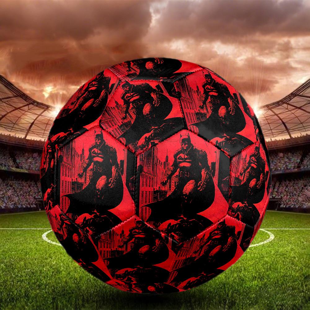 Superheroes Print Size 5 Soccer Ball, Standard Match Football for Sports Game and Team Practice, Ideal Gift for Soccer Fans
