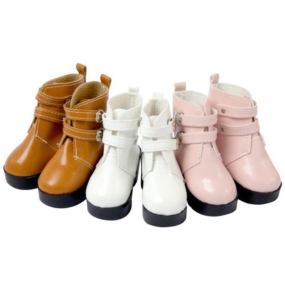 PU Leather for 18-inch Doll Play House Accessories Doll Wearing Shoes Fabric Shoes 1/3 Doll Boots