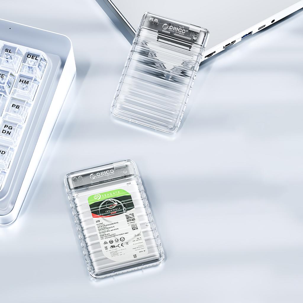 2139U3-V1 2.5'' HDD / SSD USB Micro-B 5Gb/s Enclosure - Transparent
