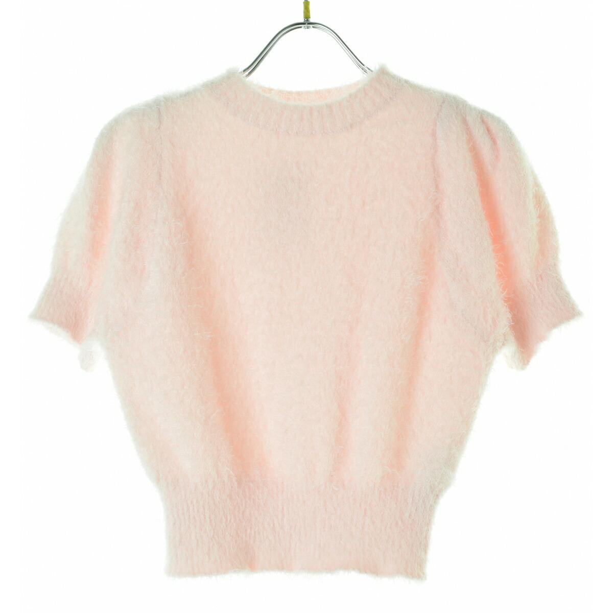 [Used] SNIDEL / SNIDEL SWNT234177 Fur-like knit pullover short sleeve knit [cacebbba-l]