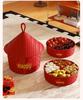 Granary Fruit & Nut Storage Bowl - Melon Seed, Candy, Snack Tray for Living Room