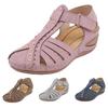 Womens Walking Sandals Size 8 Wide Women Summer Solid Hook Loop Casual Round Toe Wedges Comfortable Beach Sandalias De TacóN