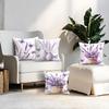 Butterfly Lavender Cushions Pillowcase Printed Polyester 45X45Cm Throw Pillow Cover Decorative Sofa Bed Cushions Pillowslip