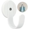 white Metal Magnetic Hooks Cruise Hooks Durable Heavy Duty Kitchen Utensil Hanger for Office Garage Shed Gym Lockers