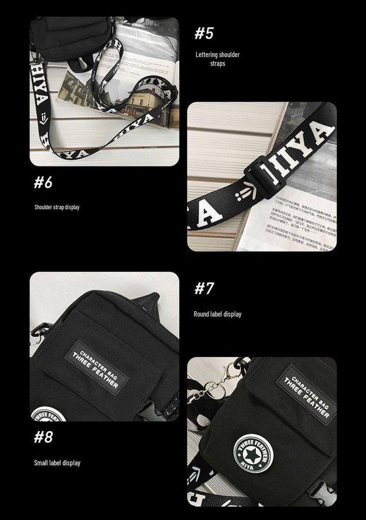 2022 Korean Style Unisex Nylon Crossbody Bag - Trendy, Lightweight, Casual Shoulder Bag for Men and Women