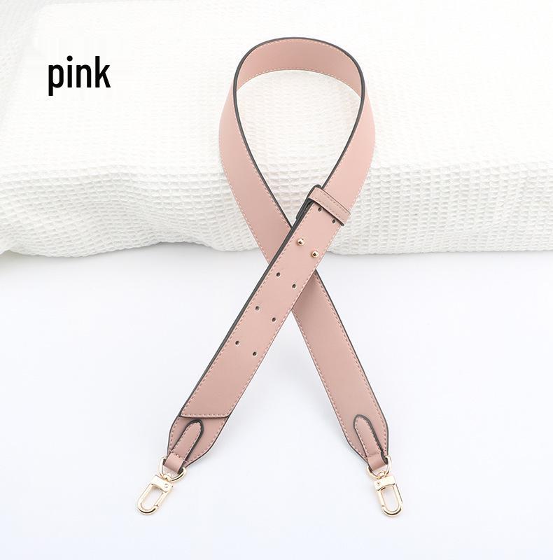 Justerbar Svart Konstläder Crossbody Bred Axelrem - Mångsidigt Ersättningstillbehör