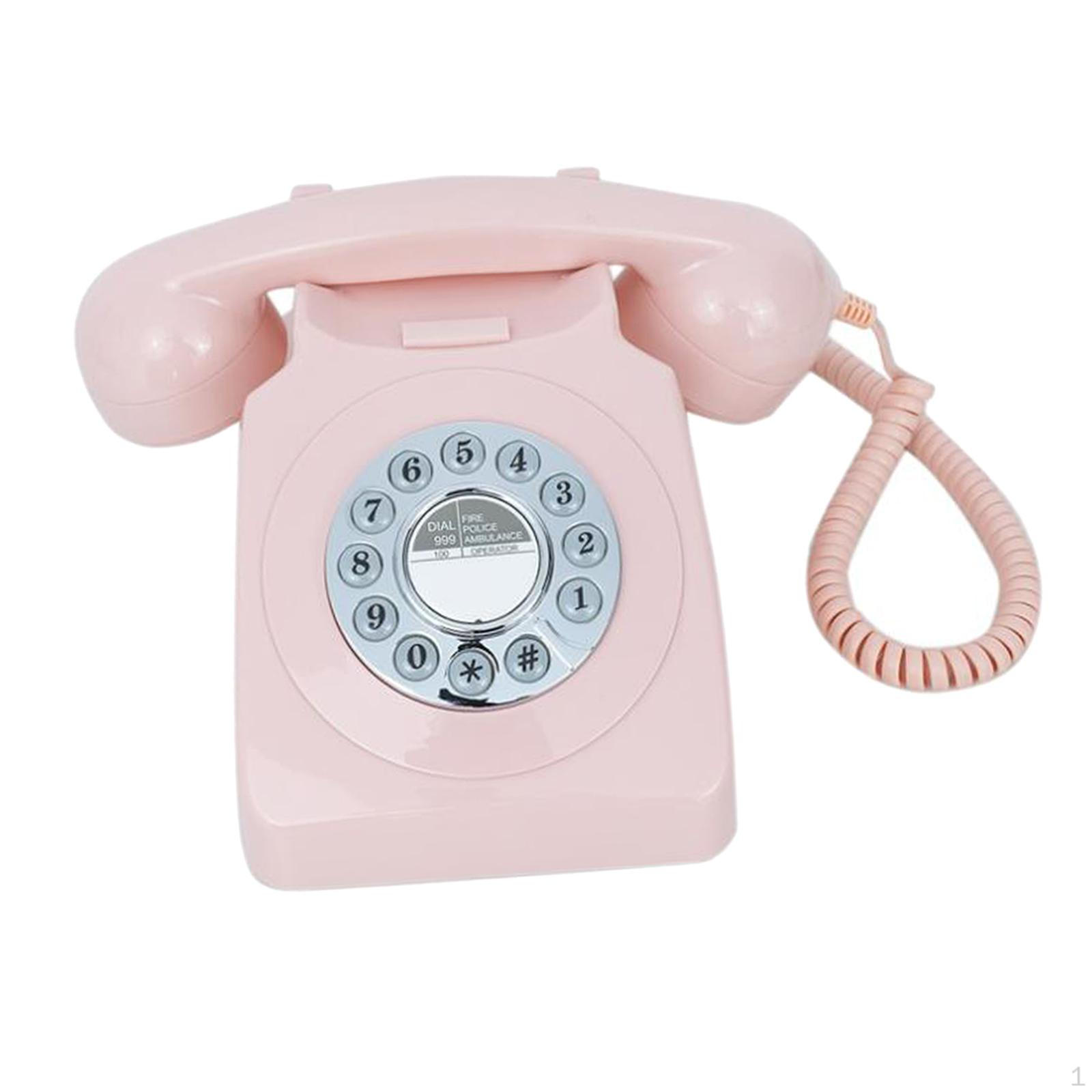 

Audio Guest Book Phone Guestbook Unique Desk Telephone Model Old Recorder for рожевий