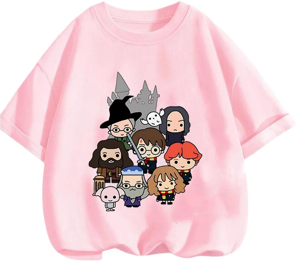 Cozy Lightweight Harry Potter T Shirt Summer Street Casual Short Sleeve Wear Boys Girls 3 14 Ages