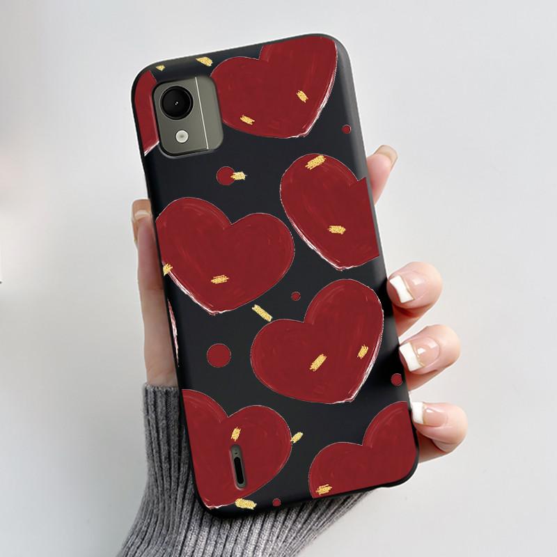 Cute Case For Nokia C110 4G Fundas Capa Printing Shell Protective Cover Soft Silicone Cartoon Phone Casing Coque