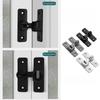 Perforation-Free Door Buckle - Security & Anti-Theft | Aluminum Alloy Sleek Finish