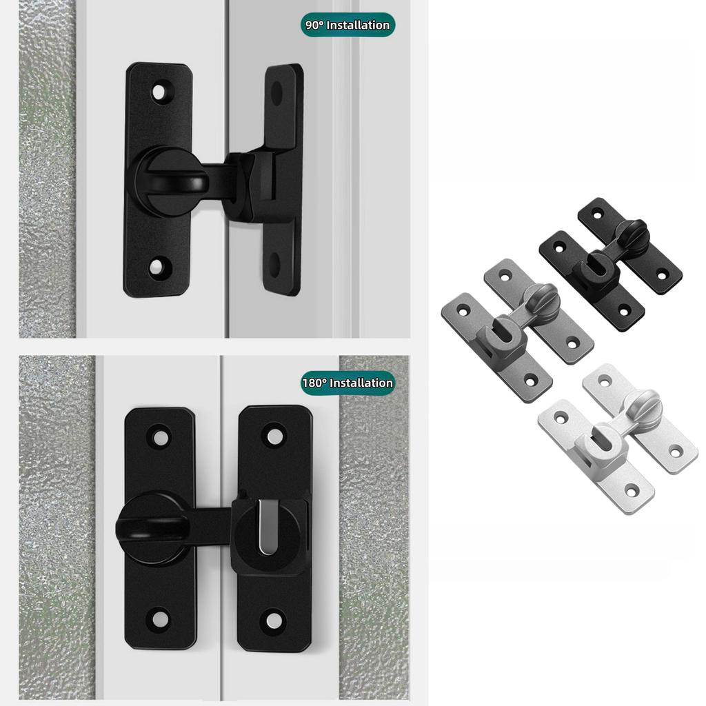 Hebilla de Puerta sin Perforación - Seguridad y Antirrobo | Acabado Elegante de Aleación de Aluminio